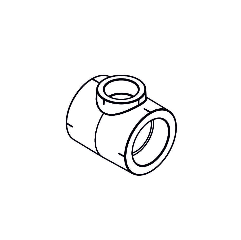 HDPE Reducing Tee-joint